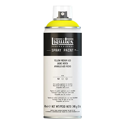Liquitex - Acrílico en Spray, 400 ml, Amarilo (Amarilo Medio Azo)