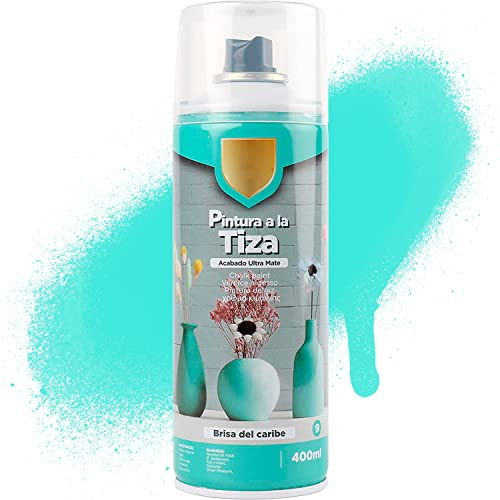 MovilCom® - Pintura en spray a la tiza, acabado Ultra Mate, Brisa del Caribe, 400ml, mod.T-009