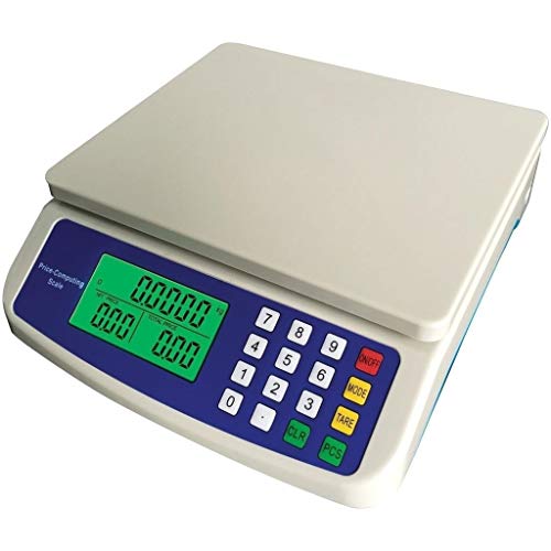 ZCXBHD 30kg / 1g Digital Cocina Balanza Industrial, LCD Digital de precisión balanzas electrónicas de cálculo de Precios Comercial Tienda Escala