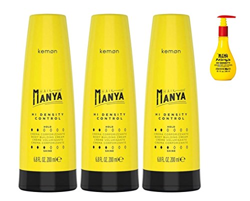 Crema Corporizante Hi Density 200 ml Pack 3 UNIDADES - Hair Manya - Kemon