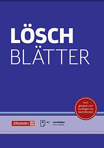 Baier & Schneider - Bloc de papel secante, Tamaño A5, en blanco, 1 unidad con 10 hojas