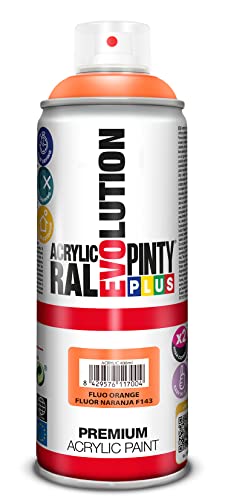 PINTURA EN SPRAY PINTYPLUS EVOLUTION 520CC FLUOR.NARANJA F143