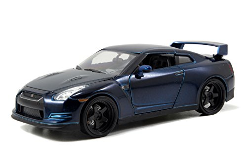 Jada Toys - 97036bl - Vehículos Ready - Modelo para la Escala - Nissan GT-r35 - 2009 - Rápido y Furioso 7 - Escala 1/24