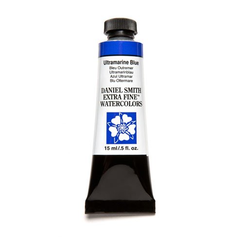 DANIEL SMITH Tubo de pintura extrafino de acuarela de 15 ml, azul ultramarino