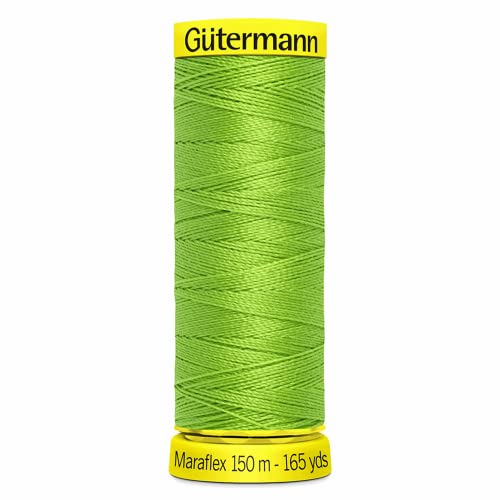 Guetermann Hilo Maraflex 150 m, color verde lima, lime green, Talla única