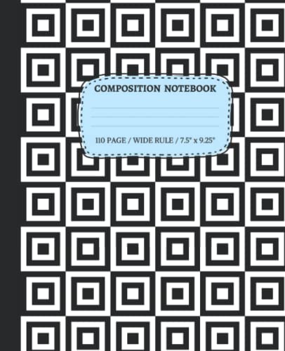 Op Art Composition Notebook: Wide-Ruled Paper Notebook Journal | 110 Pages | Softcover High-Quality BLANK SHEET | 110 Pages Wide Lined Workbook for ... Students, Adults: Op Art Composition Notebook