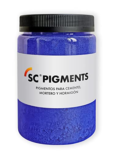 SC Pigments® Ref: Color Azul HWR · Pigmento Colorante Azul Ultramar HWR para cemento, mortero, hormigón, yeso y cal. Serra Ciments ® Peso: ± 500 g.