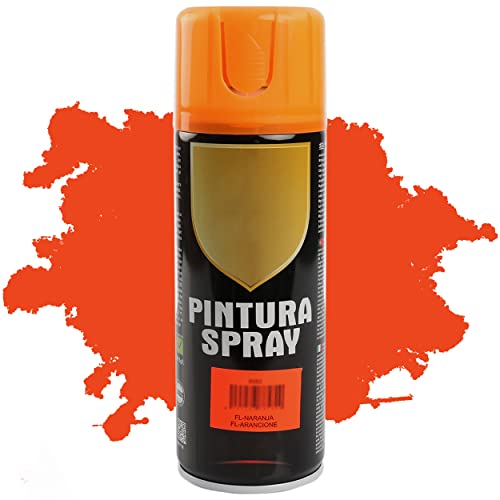 H HANSEL HOME Pintura Spray Naranja Fluorescente 400 Ml