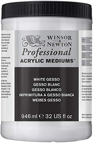 Winsor & Newton White Gesso - Base, acrílica, 1 l, color blanco
