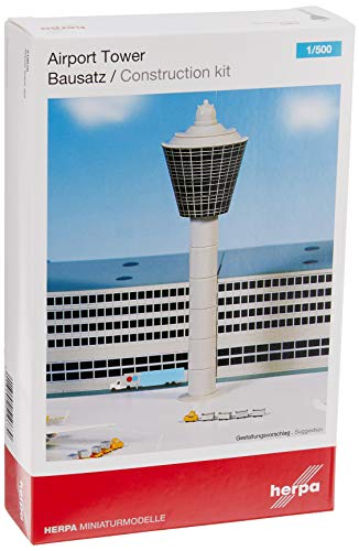 Herpa - Edificio de Aeropuerto, Set de Torre de Control, Escala 1:500 (519670)