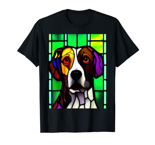 Spaniel bretón - vidrieras de colores Camiseta