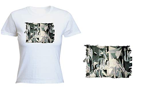MERCHANDMANIA Camiseta Mujer EL GUERNICA DE Pablo Picasso Tshirt