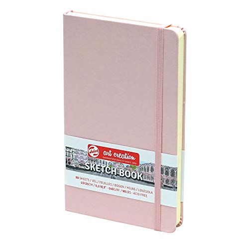 Talens Art Creation - Cuaderno de bocetos (80 hojas, 13 x 21 cm), color rosa pastel