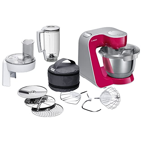 Bosch MUM58420 Continúa MUM 5 CreationLine Robot de cocina, 1000 W, 3.9 litros de capacidad, color rojo burdeos