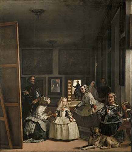 Lienzo calidad museo o lámina para enmarcar, Las Meninas, Diego Velázquez - Square 60 x 60 cm, POSTER PROFESIONAL