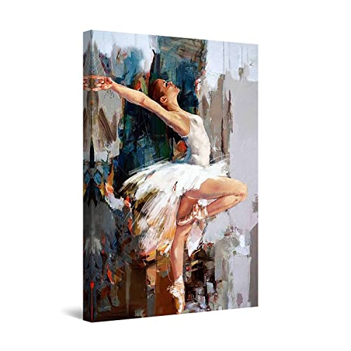 Startonight Cuadro Moderno en Lienzo - Bailarina de los Sueños - Pintura Abstracta para Salon Decoración Grande 80 x 120 cm