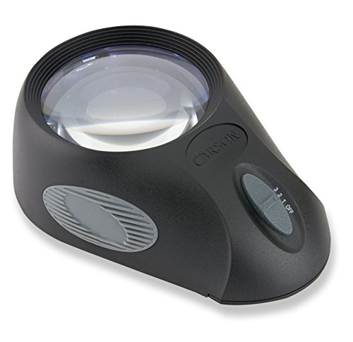 Carson LumiLoupe Ultra Lupa 5x de Sobremesa con Luz LED