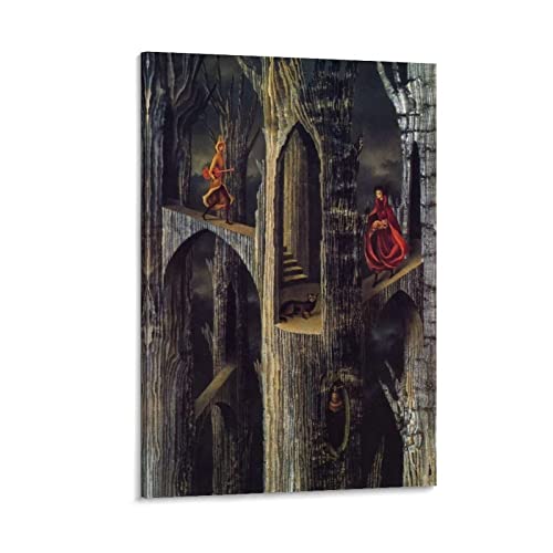 XINAR Imprimir En Lienzo 30 * 50cm Senza Cornice Remedios Varo Arquitectura Poster di arte vegetale e stampa fotografica di arte murale Arredamento moderno della camera familiare