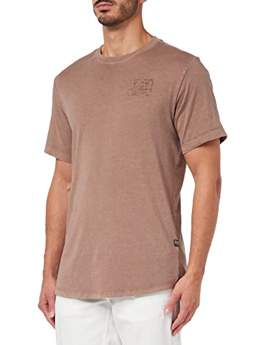 G-Star RAW Lash Badges T-Shirt, Camisetas para Hombre, Marrón (chocolate berry gd D23163-2653-D989), XL