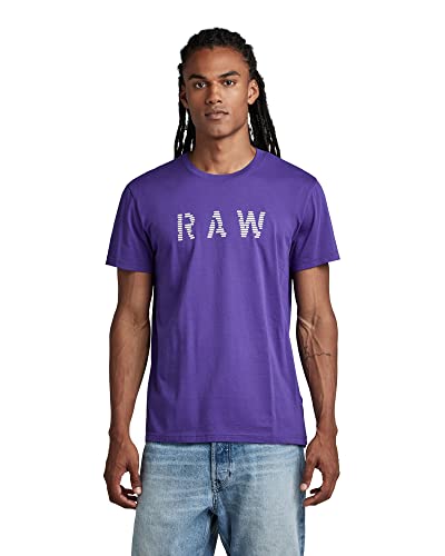 G-Star Raw Raw T-Shirt para Hombre, Púrpura (Dk Violet D22776-C506-5616), L