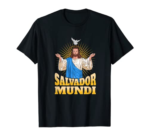 JESUS CHRIST SALVADOR MUNDI. JESÚS SALVA. Jo amo Jesucristo! Camiseta