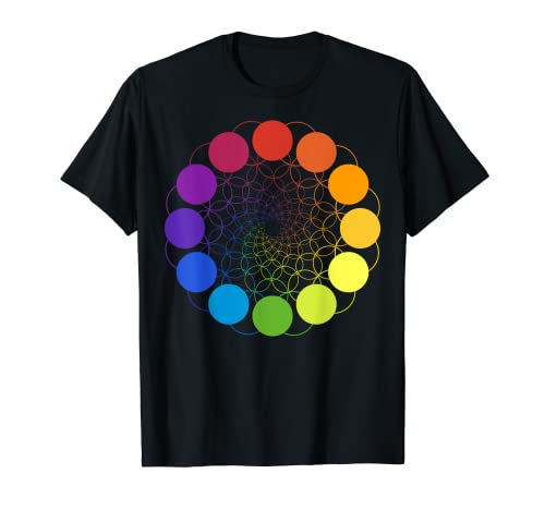 Paleta de ruedas de colores para pintores artistas Camiseta