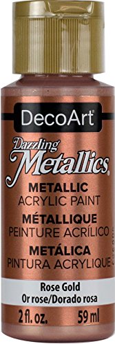 Deco ArtDazzling, Pintura acrílica metálica, 59 ml, oro rosa, otros, multicolor
