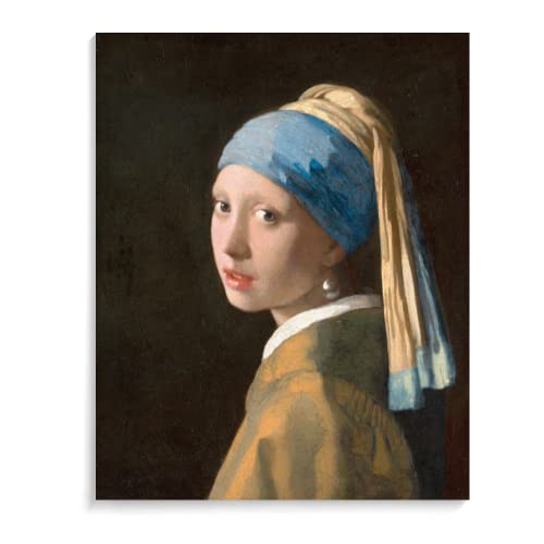 NNALEGS Pintura Por Numeros Adultos Cuadros Famosos La Chica De La Perla - Johannes Vermeer,Pintar Por Numeros Adultos Paisajes,40X50Cm Lienzo,Acrílico,Con 3 Cepillos,A28