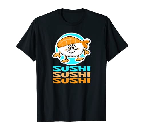 Sushi Roll Divertido Arroz Mariscos Dibujos Animados - Lleva tu Comida Camiseta