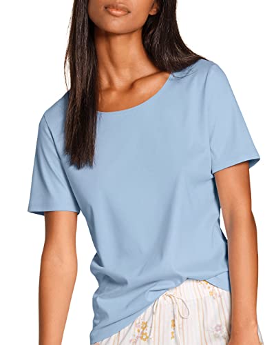 Calida Favourites Sunflower Camiseta, Azul cerúleo, XS para Mujer