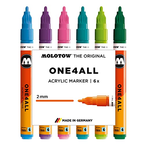 Molotow One4All - Rotulador acrílico, color beige 6 unidad