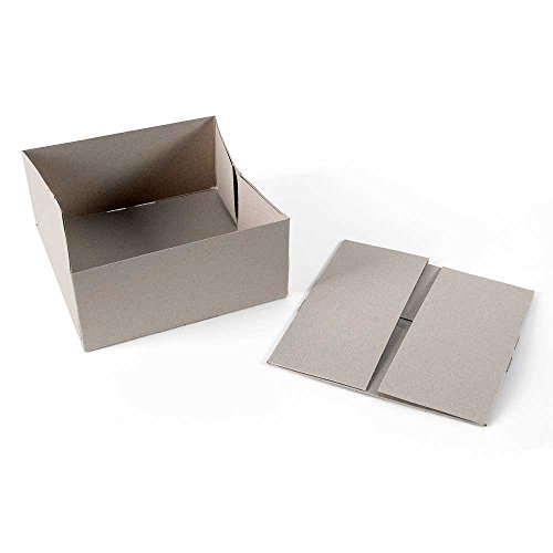HAB & GUT -VP103V- 10 cajas de cartoncillo tapa y fondo SM 2, 215 x 215 x 100 mm
