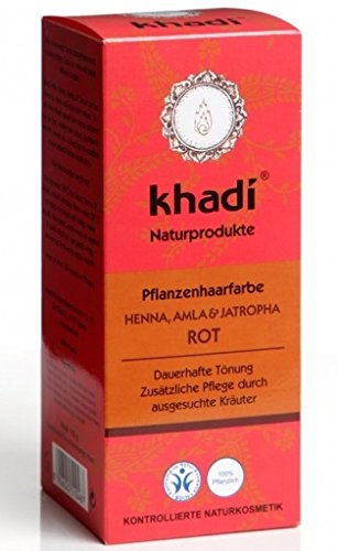 Khadi Henna roja con Amla y Jatropha 100