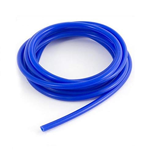 GeKLok Manguera de vacío de silicona de alto rendimiento, tubo de silicona de 3 a 9 mm para coche, tubo de silicona de vacío, azul (tamaño: 3 mm)