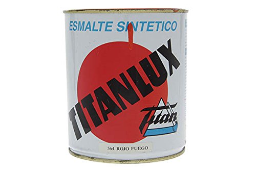 Titanlux, Esmalte sintetico brillante, Rojo fuego 564 ,750ml
