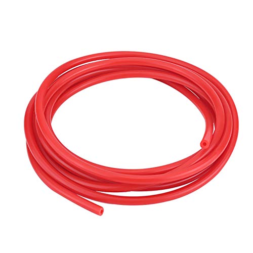 Tubo de Vacío de Silicona, Automóvil Auto 4 Mm 5 Metros Tubo de Vacío de Silicona Tubo de Manguera Tubo de Silicona Universal(rojo)