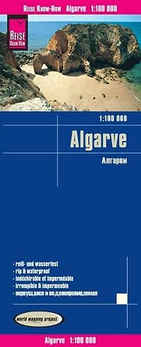 Algarve, mapa impermeable de carreteras. Escala 1: 100.000. Reise Know-How.: world mapping project (Algarve (1:100.000))