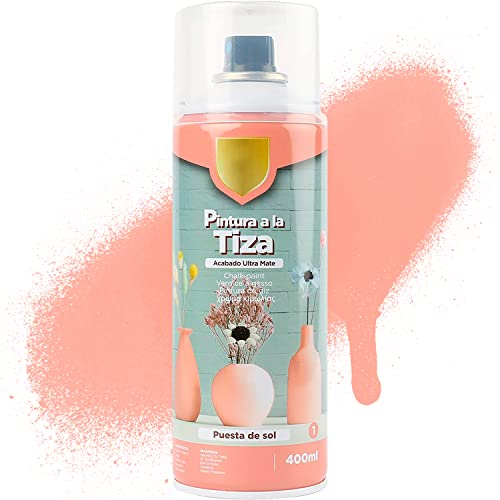 MovilCom® - Pintura en spray a la tiza, acabado Ultra Mate, Puesta de Sol, 400ml, mod.T-001