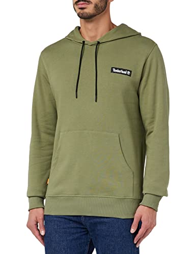 Timberland WOV Badge Hoodie Color Cassel Earth Talla M para Hombre