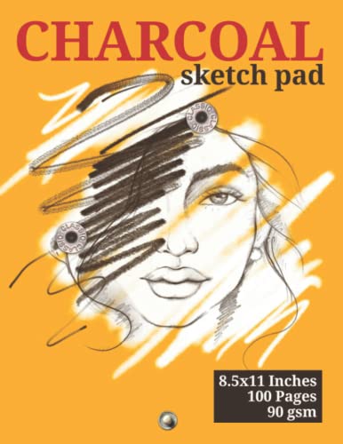 Charcoal Drawing Pad: 8.5x11 Inches, 100 Pages, Affordable and Functional!