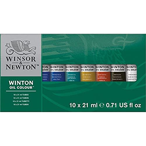 Winsor & Newton Winton - Juego de tubos de pintura para acuarela (21 ml, 10 unidades)