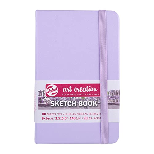 Talens Art Creation - Cuaderno de bocetos (80 hojas, 9 x 14 cm), color violeta pastel