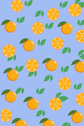 Cuaderno con dibujos de naranjas: Perfecto para anotarlo todo en verano
