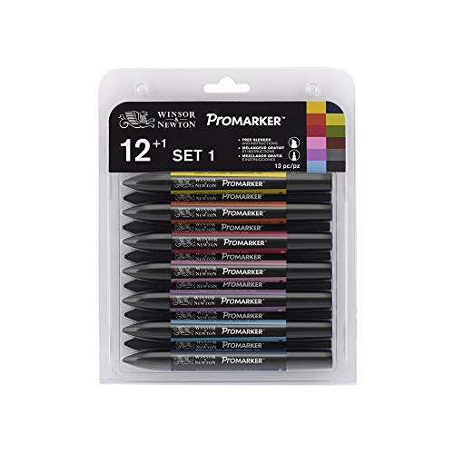 Winsor & Newton ProMarker - Pack De 12 rotuladores, Multicolor