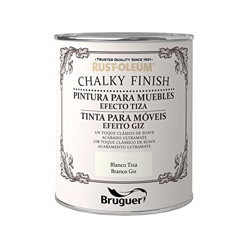 Rust-Oleum Bruguer Chalky Finish pintura para muebles Blanco Tiza 750ml