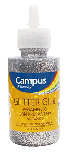 Pegamento con Purpurina Glitter Glue, 60g, Plata