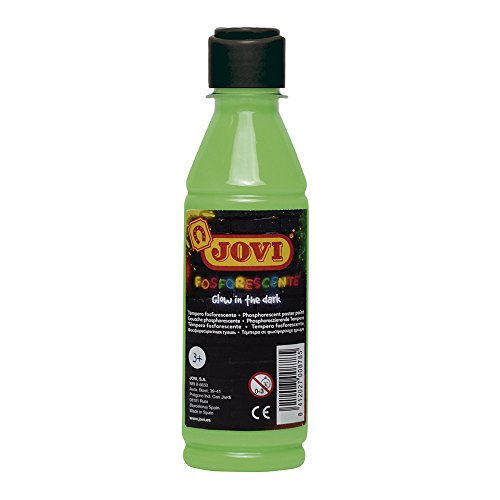 Jovi Fosforescente témpera, 250 ml, Color Verde (51917)