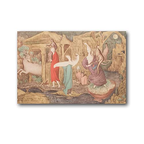 Póster de Leonora Carrington, obras de pintor surrealista de Leonora Carrington, arte de pared, lienzo para decoración del hogar, 20 x 30 cm