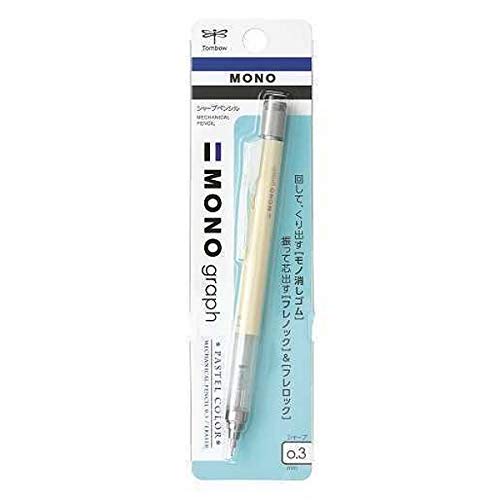 Tombow Mono Graph Mechanical Pencil Pastel Color | 0,3 mm | Crema Yellow