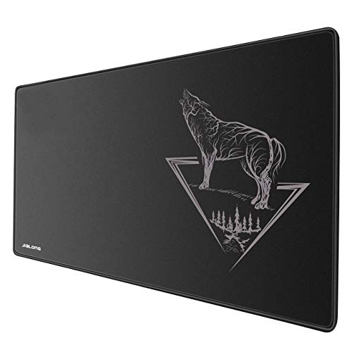 JIALONG Grande Alfombrilla de Ratón Ordenador XXL (900x400x3mm) Speed Gaming Mouse Pad con superficie de tela suave, precisión y velocidad mejoradas, diseñada para Videojuegos Gamers